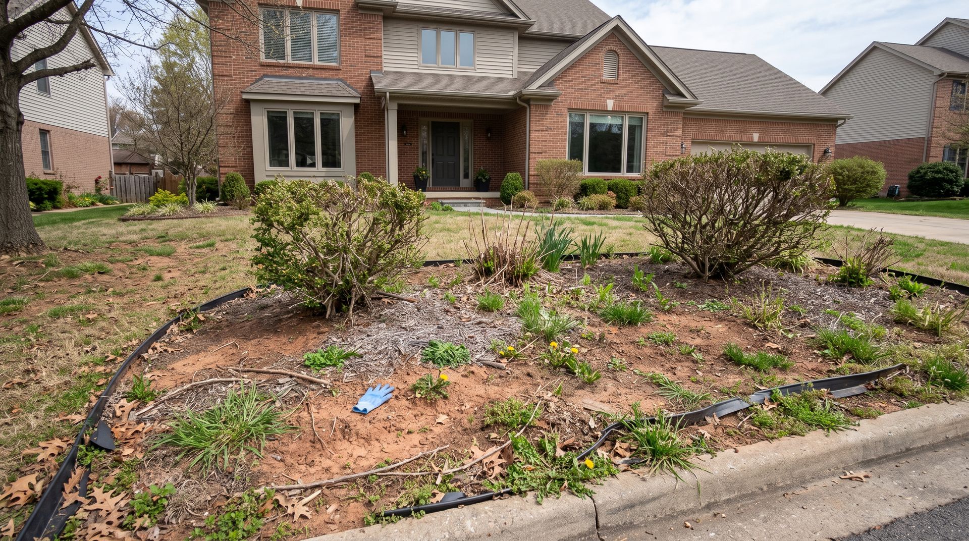 Before landscape renovation