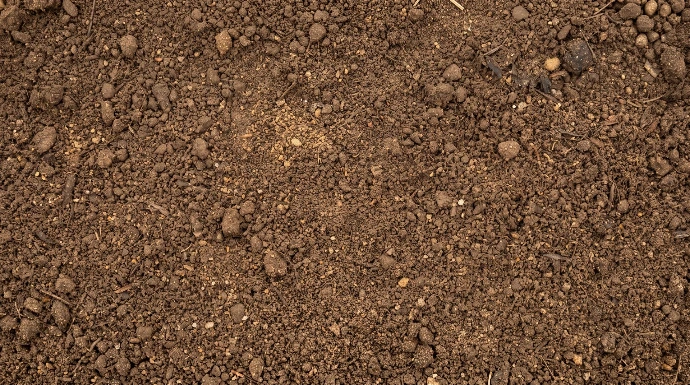 Blended garden soil mix